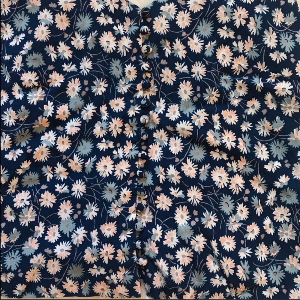 Madewell Button-Down Cami Top in French Floral - Picture 2 of 5